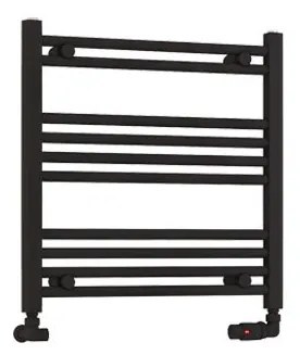 Eastbrook Wendover handdoekradiator 60x60cm 330W zwart mat