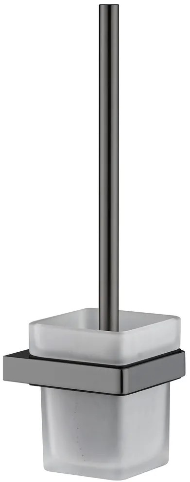 Plieger Altea toiletborstel inzet glas geborsteld gunmetal