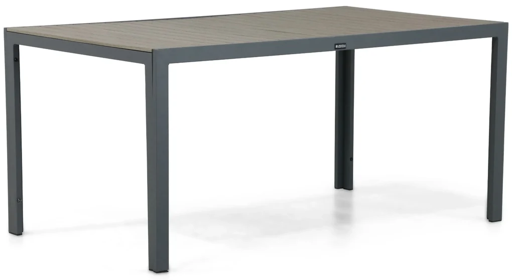 Tuinset 4 personen 160 cm Aluminium/textileen Grijs Hartman Alice/Solare