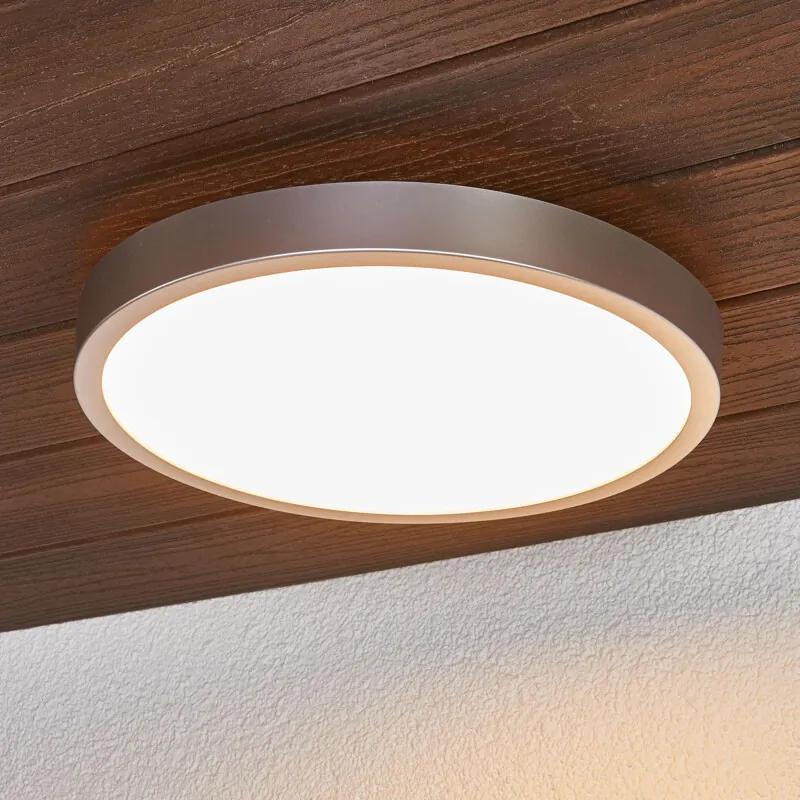 Liyan - Zilveren LED plafondlamp voor de badkamer - lampen-24