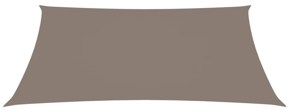 vidaXL Zonnescherm rechthoekig 6x7 m oxford stof taupe