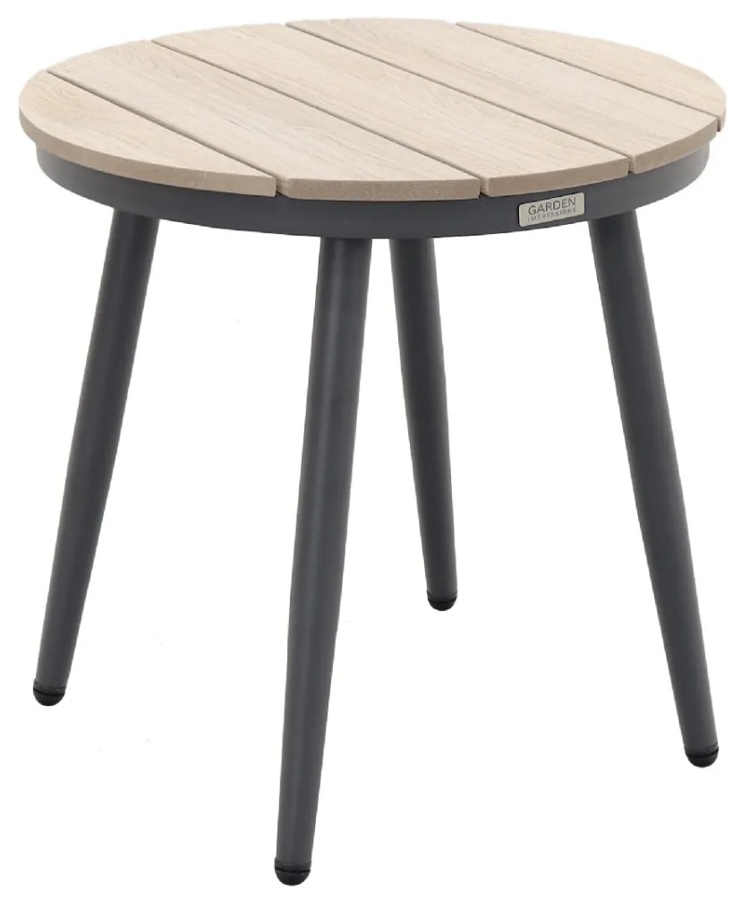 Garden Impressions Margriet stoel-bank loungeset - Carbon black/Mint grey - 5 delig