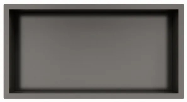 Fortifura Galeria Inbouwnis - 30x60x10cm - Geborsteld Gunmetal PVD