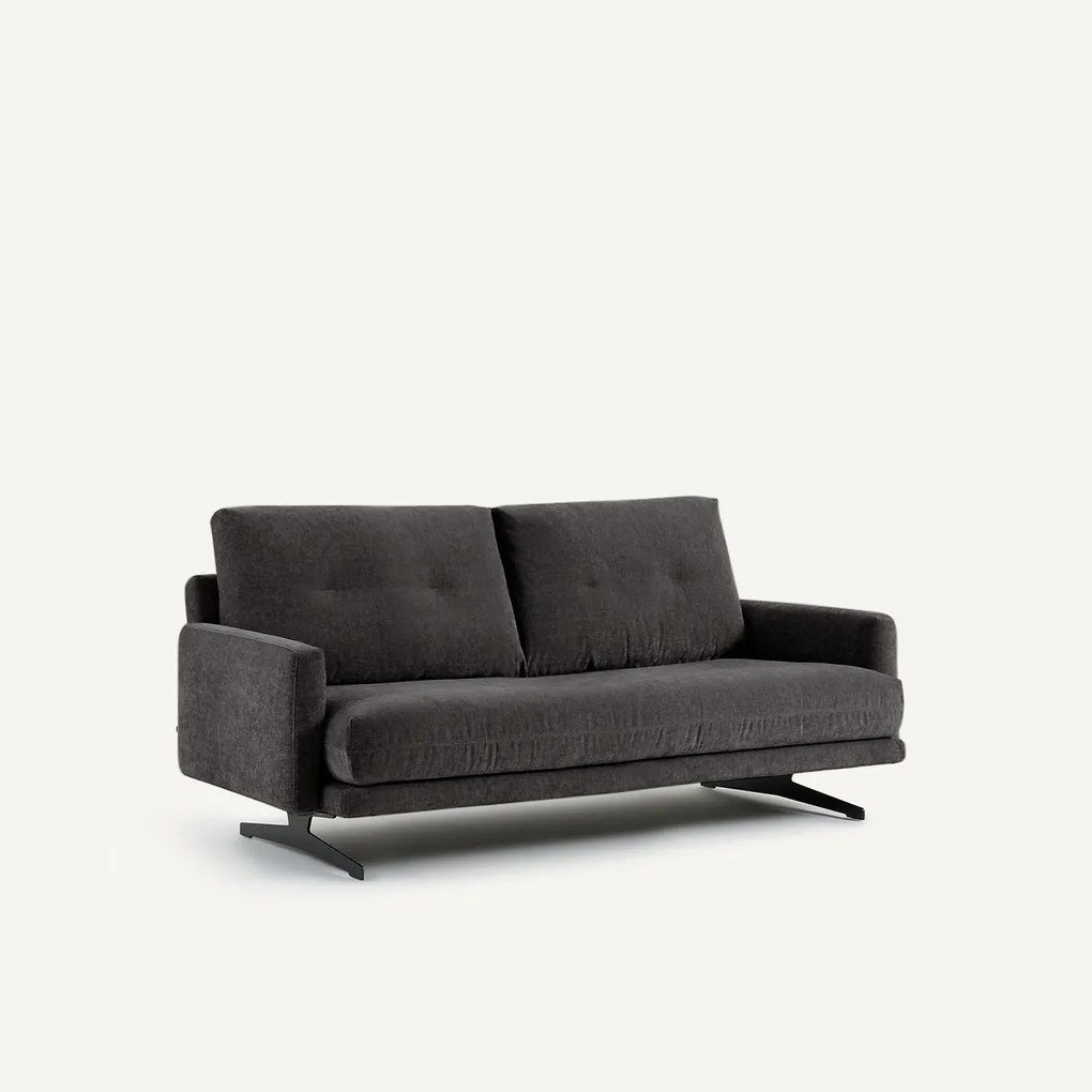 2-zitsbank in chenille fluweel, Delicato