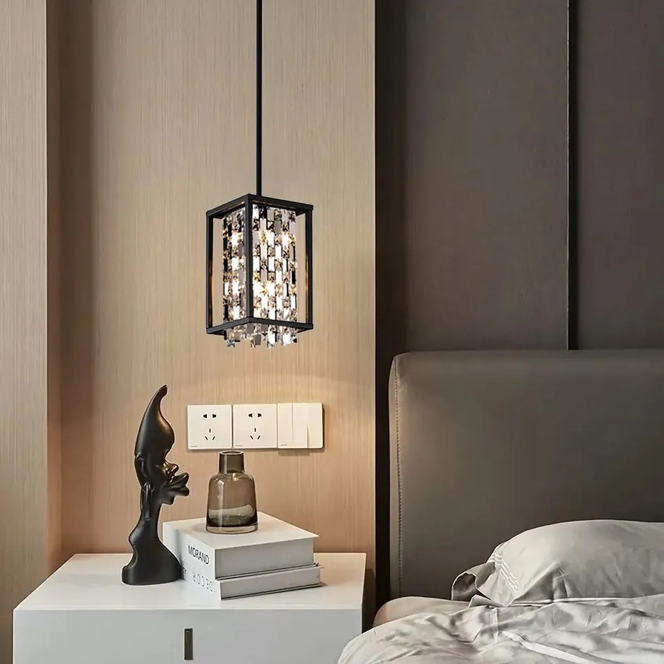 Kristallen hanglamp APP1110-1CP ZWART
