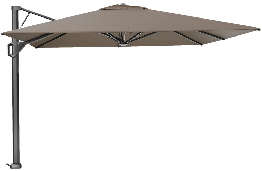 Platinum Beaufort Premium 3,2x3,2 m - Havanna taupe met voet en hoes