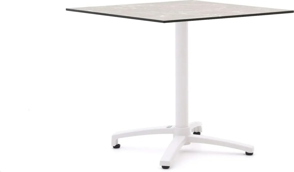 Inklapbare tafel Bellagio  | Vierkant  | Tuintafel Kunststof | 80x80cm | 2 personen | Kees Smit Tuinmeubelen