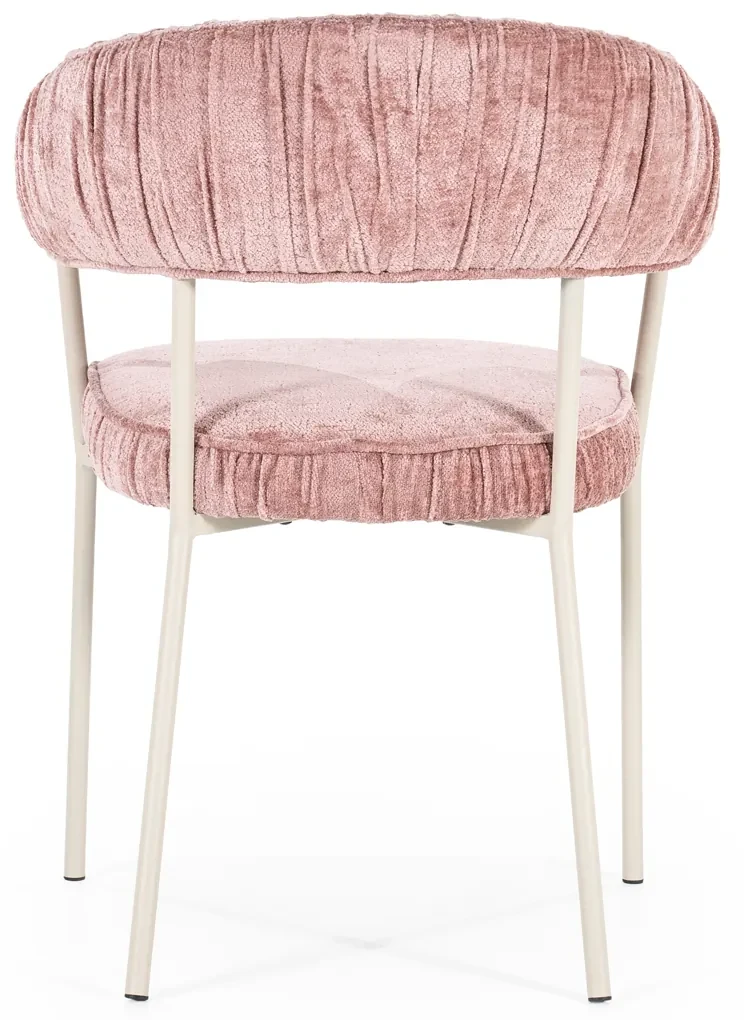 Eleonora Lizzy Roze Eetkamerstoel Klassiek Design