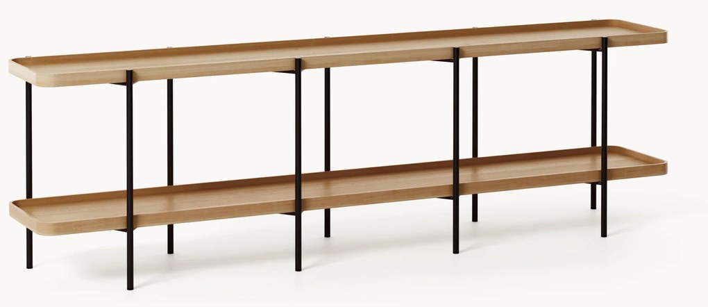 Lage houten wandkast Renee HELL 2