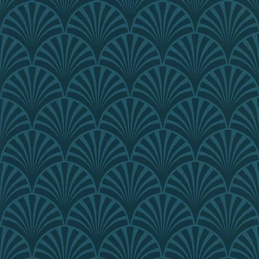 Noordwand couleurs & matières Behang 20's Pattern Artdeco blauw