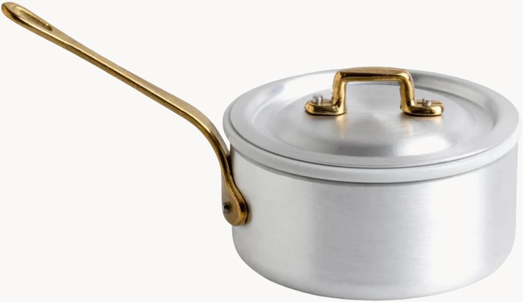Kookpan Le Mini met handvat, deksel en porseleinen inzetstuk, 3-delig