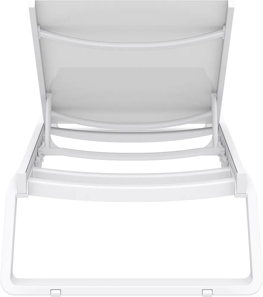 Siesta Ligbed - Tropic - Wit - Kunststof - Stapelbaar - Siesta