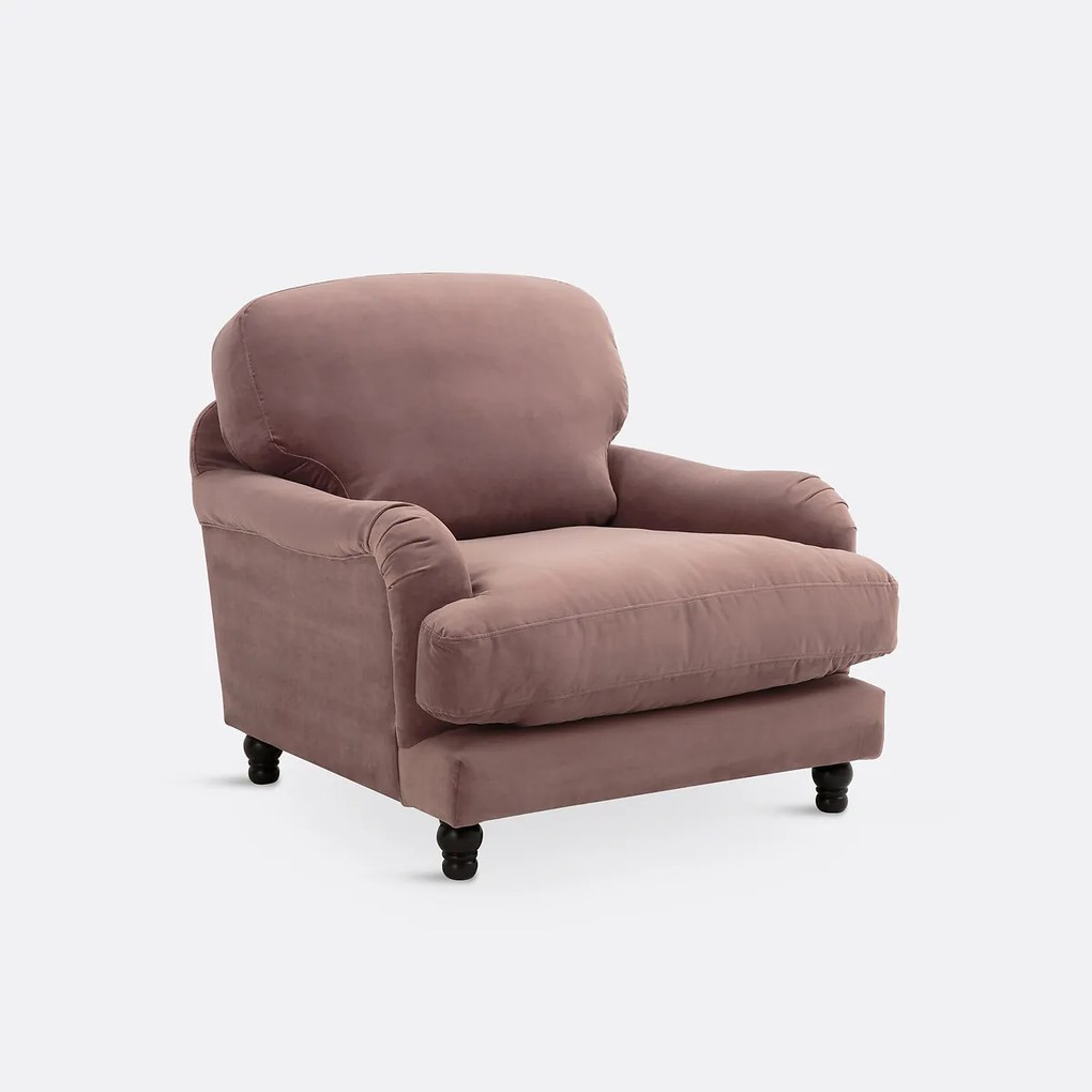 Fluwelen fauteuil, Noon