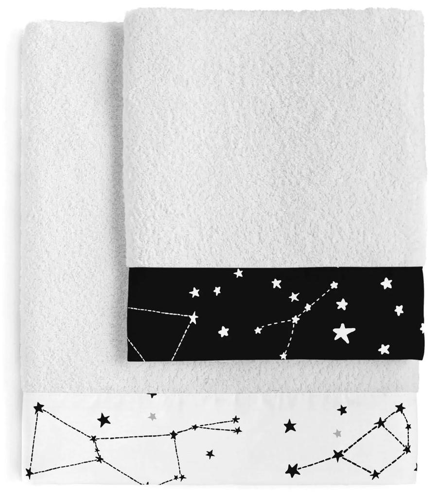 Set van 2 handdoeken Constellation | Blanc