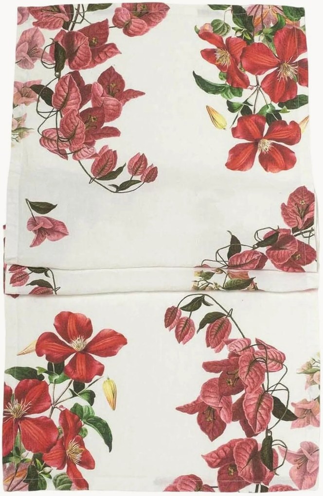 Linnen tafelloper Climbing Flowers