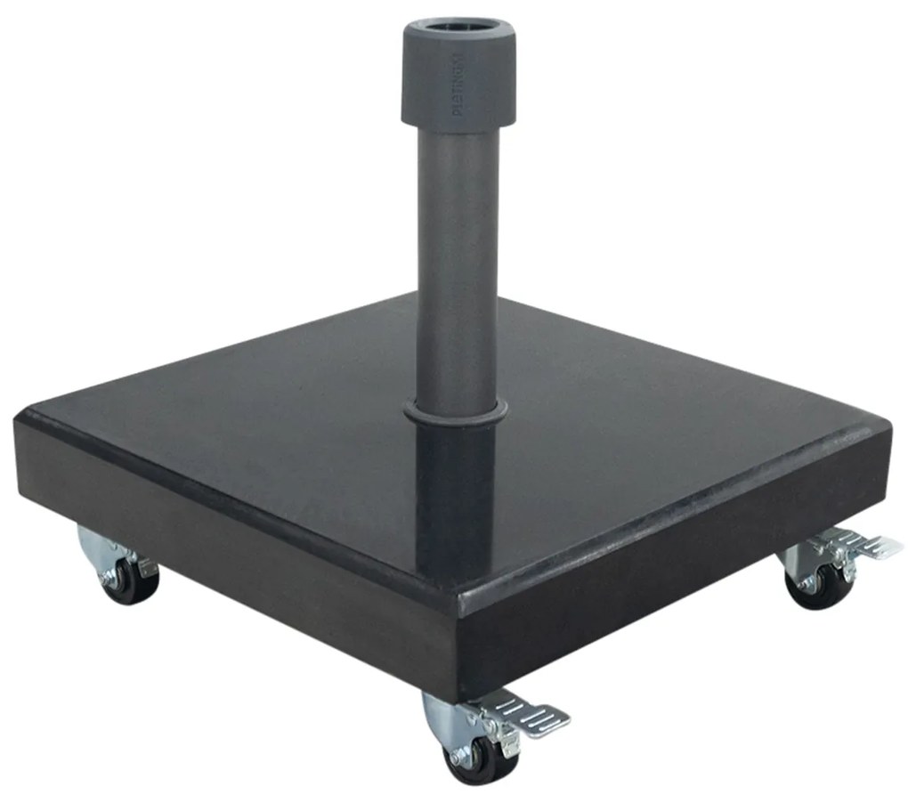 Platinum verrijdbare parasolvoet Rome 40 kg - Black Polished