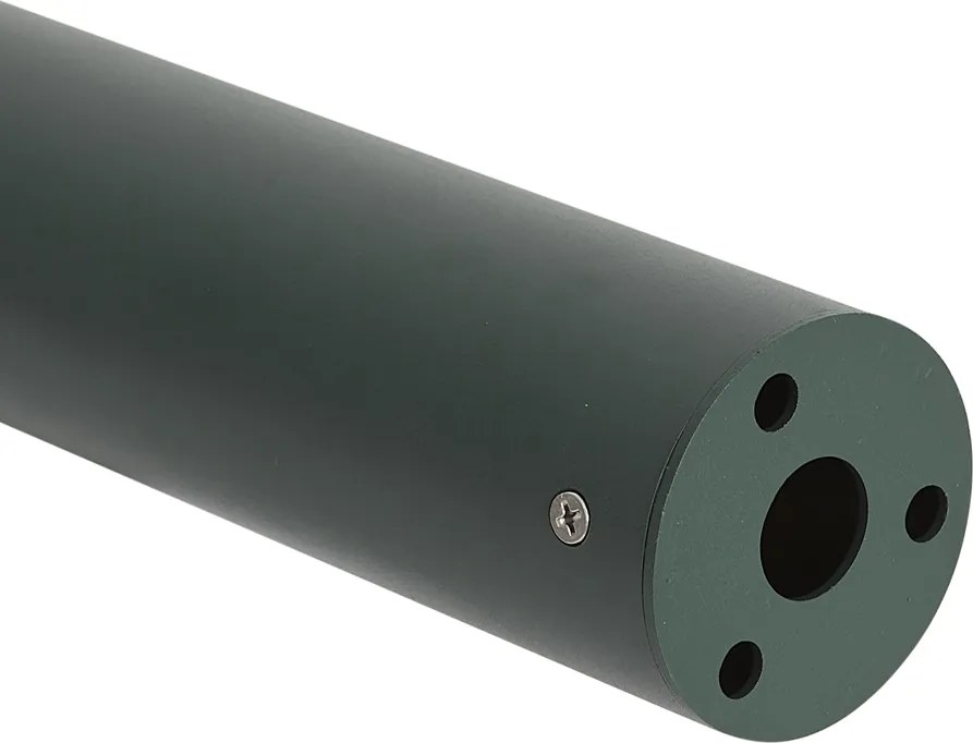 Modern buiten paaltje groen met ribbelglas incl. LED solar IP65 - Ribble Mushroom