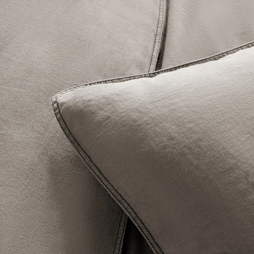 Dekbedovertrek in zuiver gewassen hennep, Helm