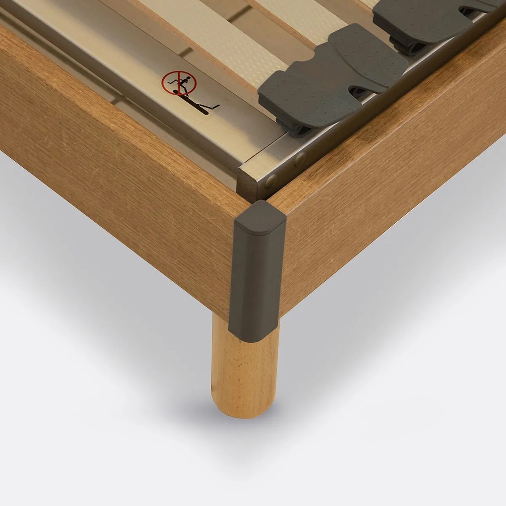 Elektrisch bed met houten lattenbodem