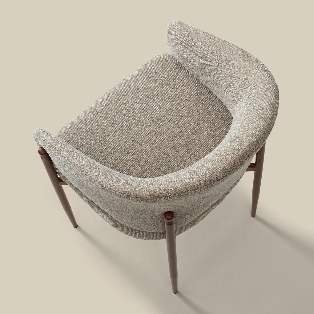 Walnoot Eetkamerstoel Met Armleuningen