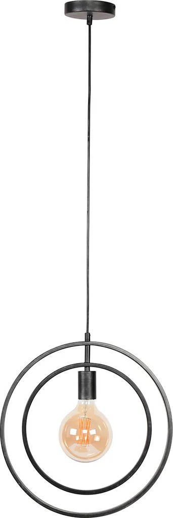 Cirkel Hanglamp Metaal Zwart