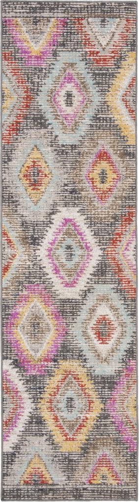 Safavieh | In- & outdoor vloerkleed Lotte 90 x 150 cm grijs, multicolour vloerkleden polypropyleen vloerkleden & woontextiel vloerkleden