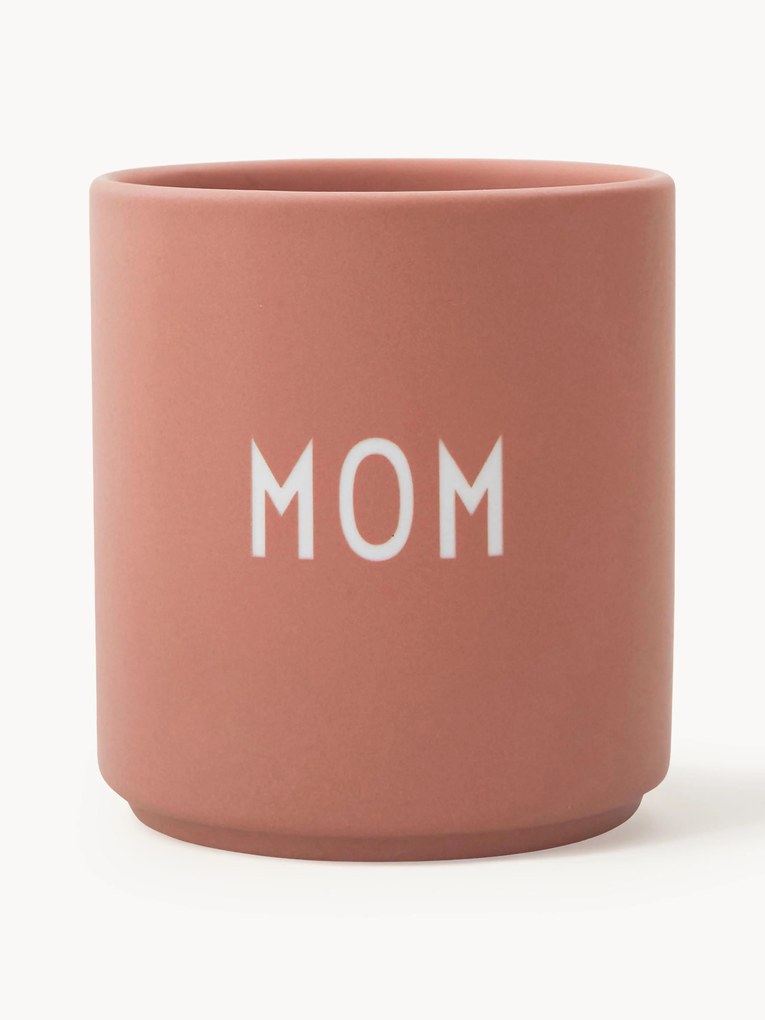 Design beker favorite MOM/LOVE met tekst op de voor- en achterkant