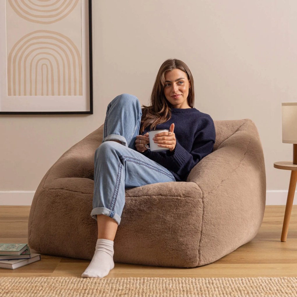 Icon Natalia Zitzak Stoel Faux Fur - Mochabruin