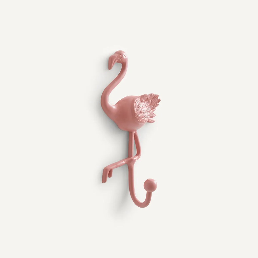 Kapstok, Muurhaak rose flamingo, Malou