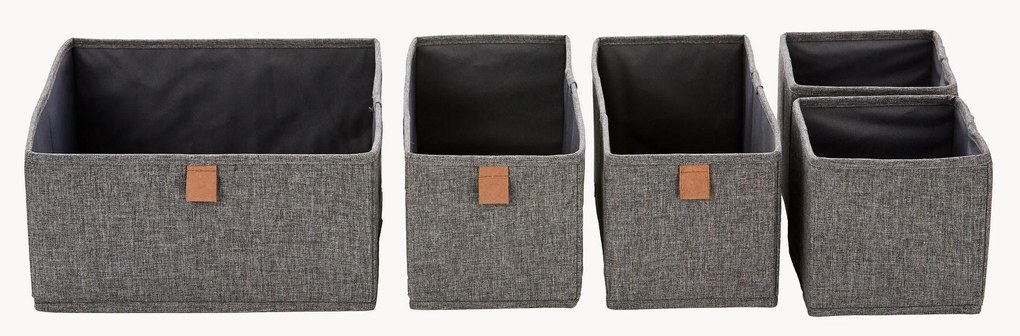 Opbergdozen Premium, 5 stuks