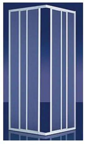 Plieger Economy douchecabine hoekinstap 90x90x185cm wit profiel 4283002