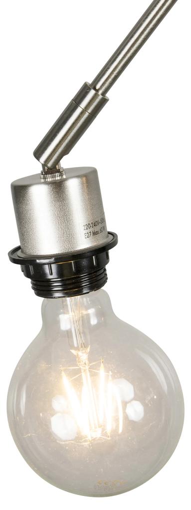 Eettafel / Eetkamer Moderne hanglamp staal 2-lichts - Blitz Modern Binnenverlichting Lamp