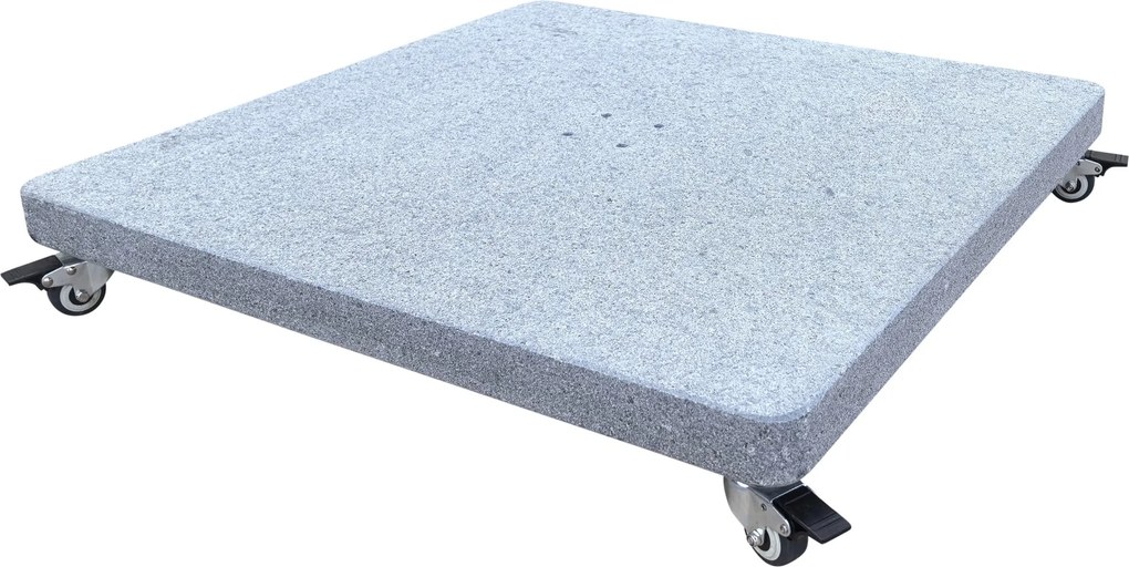 AVH parasolvoet 90 kg Hacienda / Siesta met 4 wielen robuust graniet  (6,4x6,4)