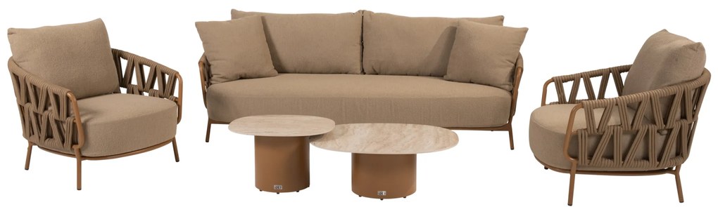 Sofie Biarritz stoel bank loungeset 5 delig amber 4 Seasons Outdoor