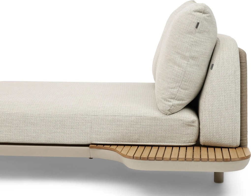 Hoek loungeset 5 personen Outdoor textiel Zand/Beige Coco Dunea