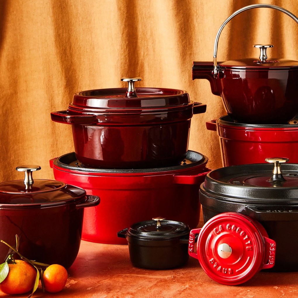 Staub La Cocotte Cocotte 24 cm / 3,7 l, Rond, Grenadine rood - La Cocotte - Staub