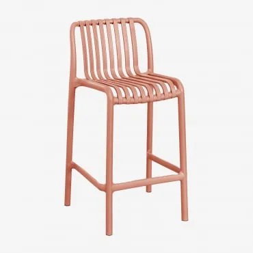 Wendell Stapelbare Polypropyleen Barkruk Terracota & ↑65 Cm - Sklum