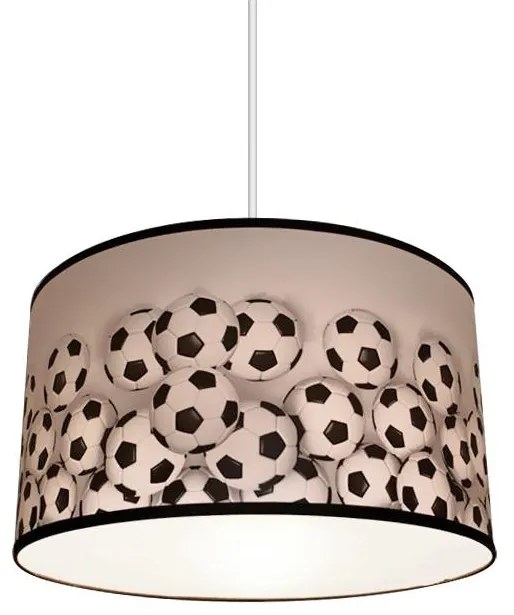 Hanglamp kinderkamer FOOTBALLS 1xE27/60W/230V