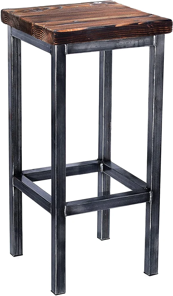 CHYRKA® Bartafel barkruk LS bartafel SAMBOR barmeubel loft vintage bar industrieel design handgemaakt hout metaal