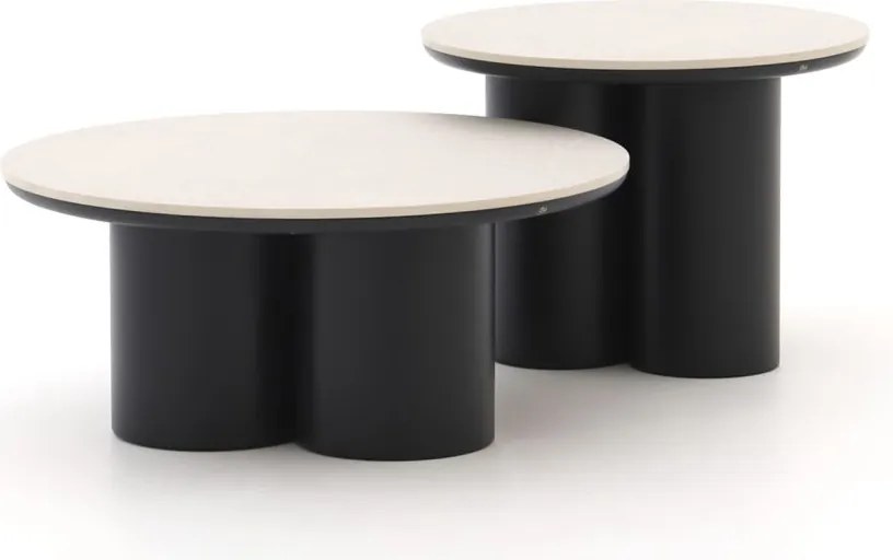 Bijzettafel tuin Apple Bee | Rond  | Tuintafel Sintered stone | Ø80cm | Kees Smit Tuinmeubelen