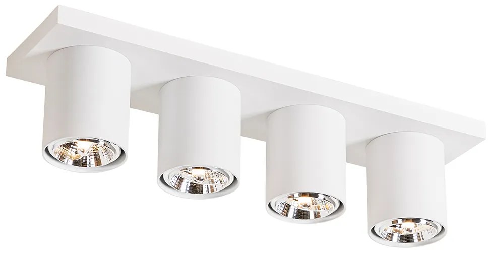 Moderne plafondspot wit 4-lichts - Tubo