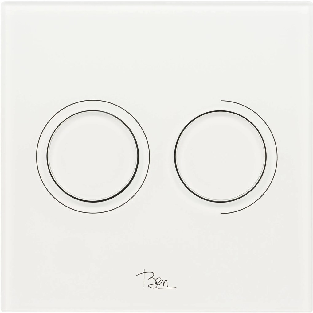 Ben Pure bedieningspaneel glas wit voor Ben BPF