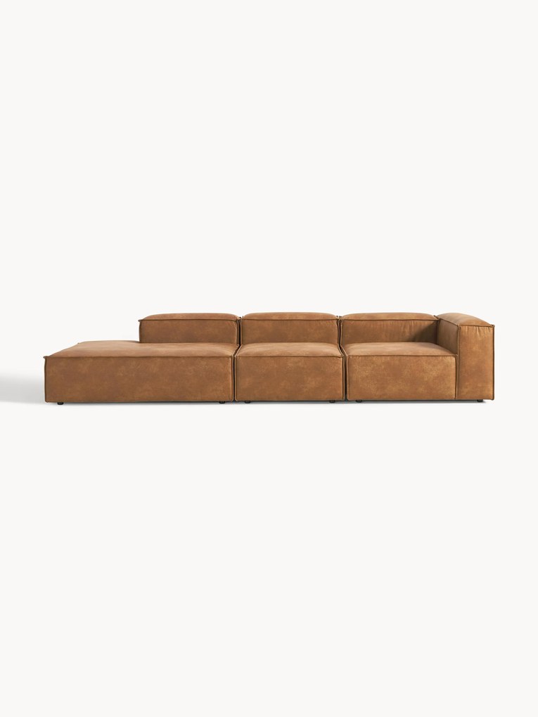 XL modulaire lederen chaise Lennon