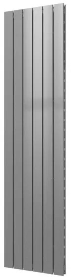 Plieger Cavallino Retto designradiator verticaal dubbel middenaansluiting 1800x450mm 1162W zilver metallic 7253037