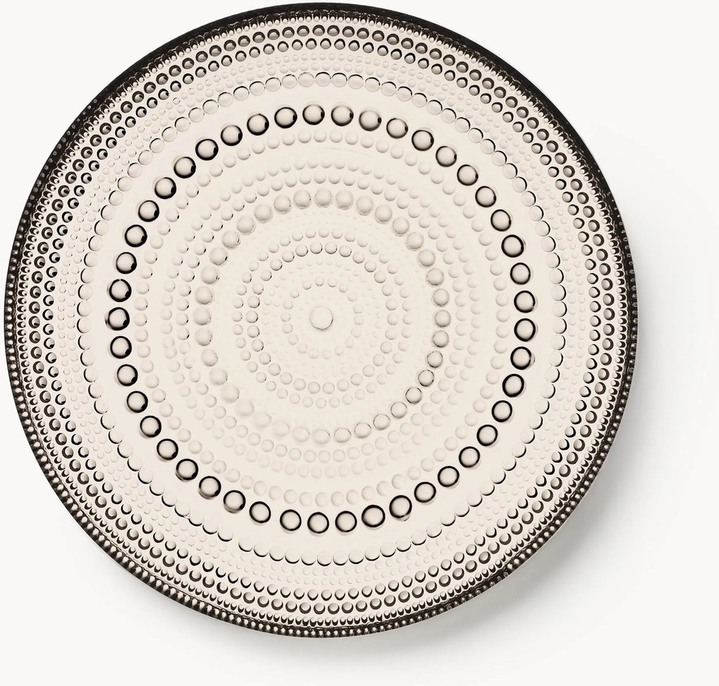 Glazen ontbijtbord Kastehelmi