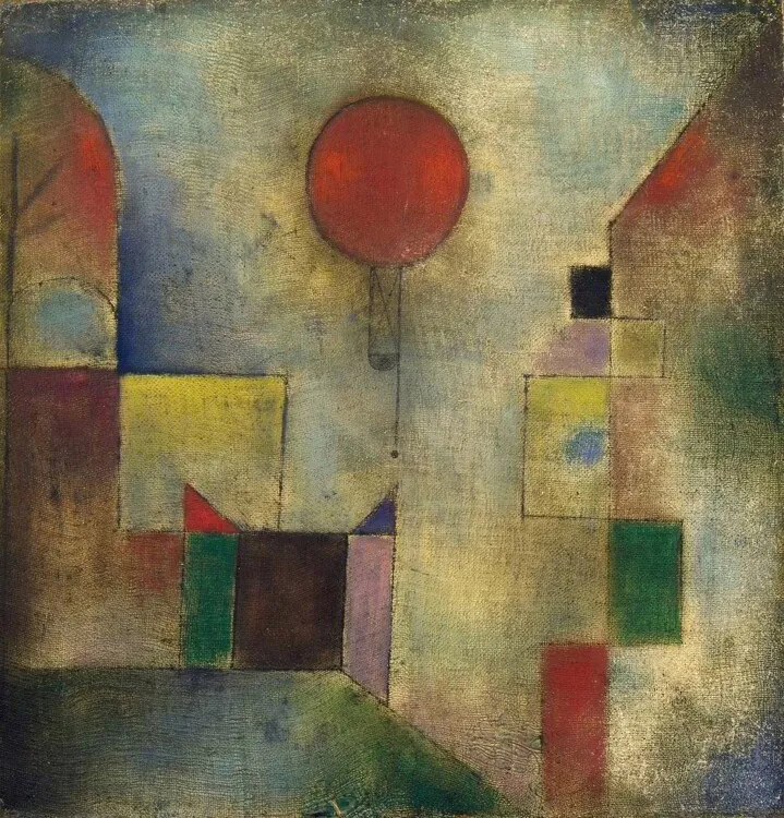 Kunstreproductie Red Balloon, 1922 (no 179), Paul Klee