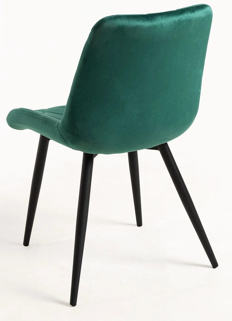 Set 4 Min Fluwelen Stoelen