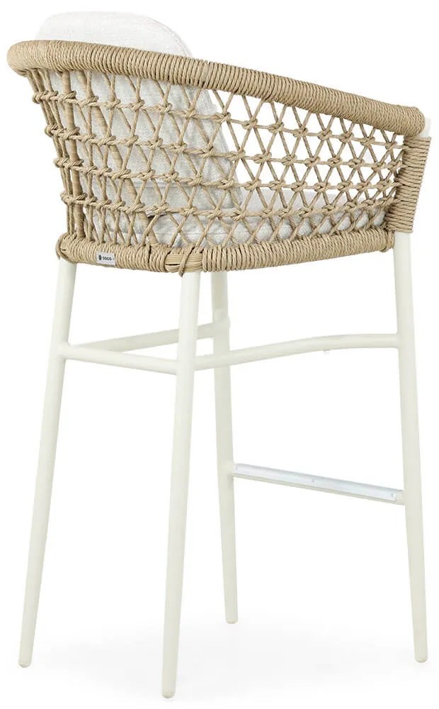 Barset 70 cm Aluminium/wicker Taupe 2 personen Coco Bali/Como