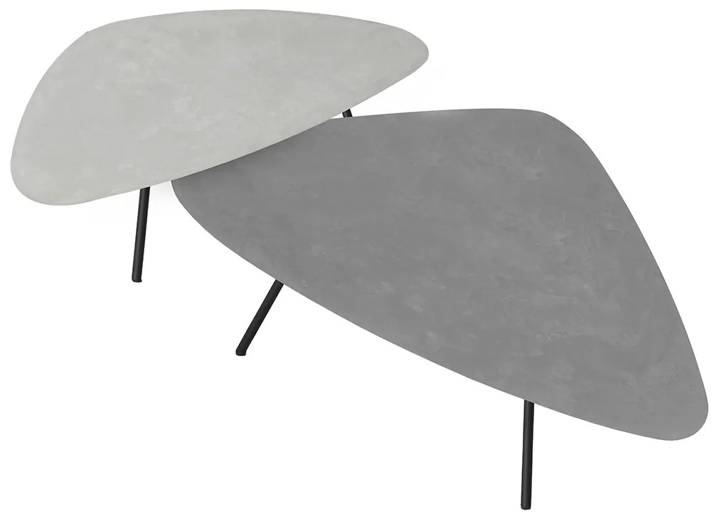 DTP Home Scala Plectro Driehoek Salontafelset Mortex Grijs