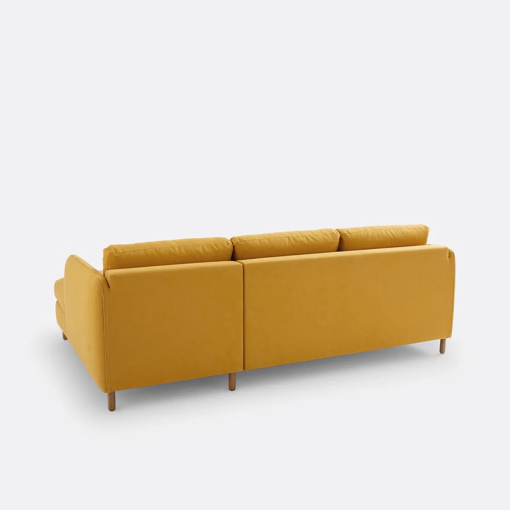 Katoenen en linnen 4-zits hoekbank, Loméo